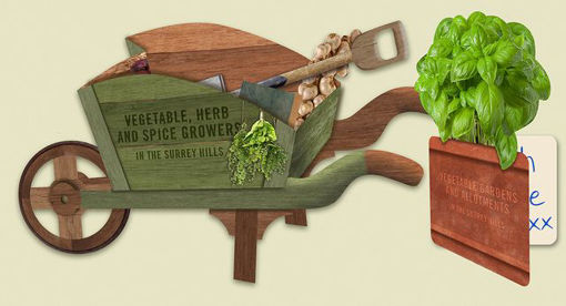 Picture of 3D CARD GARDENERS WHEELBARROW